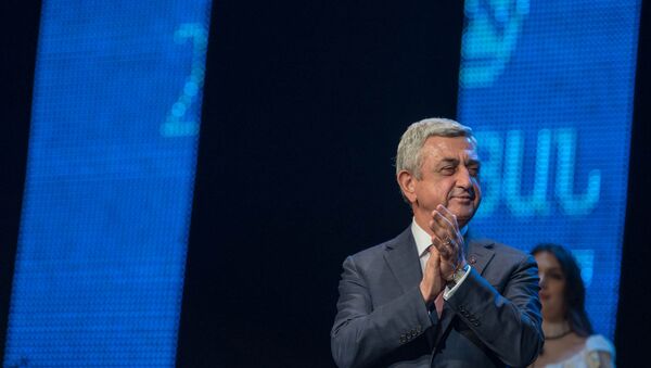 Президент Армении Серж Саргсян на премии Айкян-2017 (28 февраля 2018). Ереван, Армения - Sputnik Արմենիա