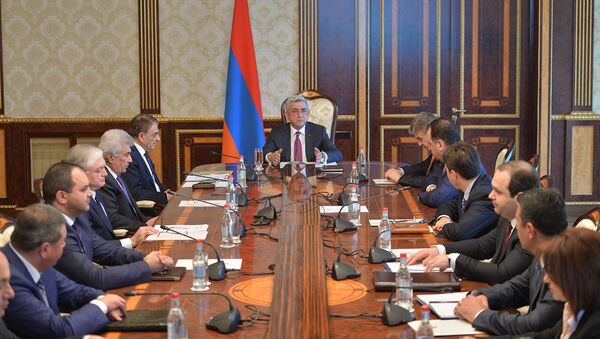 Президент Серж Саргсян провел заседание Совета национальной безопасности Армении - Sputnik Արմենիա