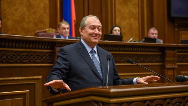 Новоизбранный президент Армении Армен Саркисян  - Sputnik Армения