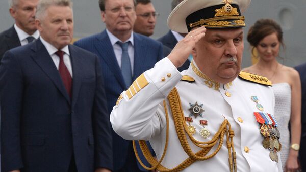 Подъем Андреевского флага на корвете Совершенный во Владивостоке - Sputnik Армения