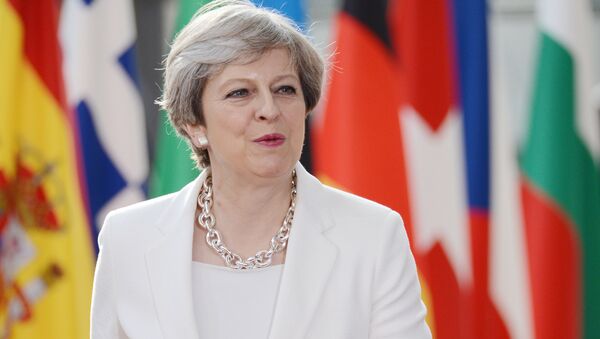 Премьер-министр Великобритании Тереза Мэй на саммите государств и правительств стран-участниц Европейского союза (23 июня 2017). Брюссель, Бельгия - Sputnik Армения