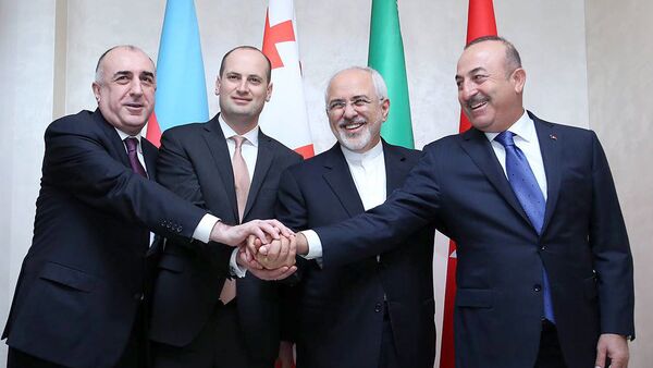 Встреча глав МИД Грузии, Ирана, Турции и Азербайджана в Баку - Sputnik Армения
