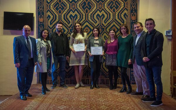 Участники и организаторы конкурса авиакомпании Армения - Sputnik Армения