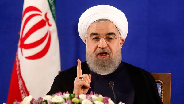Пресс-конференция Президента Ирана Хасана Рухани (22 мая 2017). Тегеран, Иран - Sputnik Армения