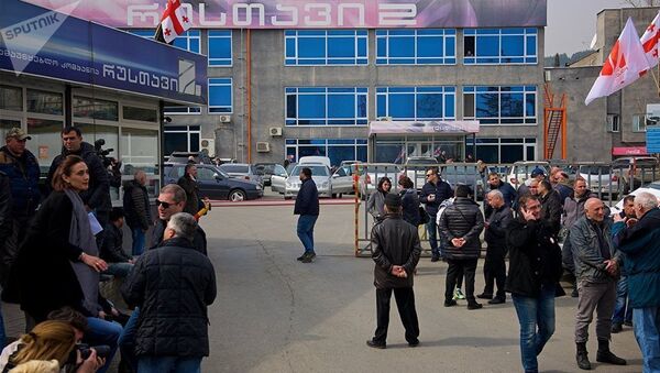 Здание телекомпании Rustavi 2 в Тбилиси - Sputnik Армения