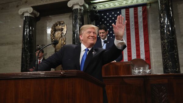 Выступление президента США Дональда Трампа в Нижней палате Конгресса - Sputnik Армения
