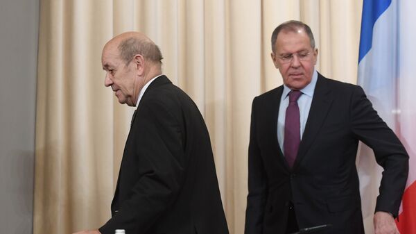 Встреча глав МИД РФ и Франции Сергея Лаврова и Жан-Ив Ле Дриана - Sputnik Армения