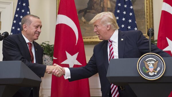 Президенты Турции Реджеп Тайип Эрдоган и США Дональд Трамп - Sputnik Արմենիա