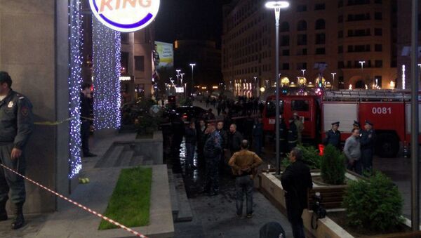 Взрыв в ресторане Бургер кинг в Ереване  - Sputnik Армения