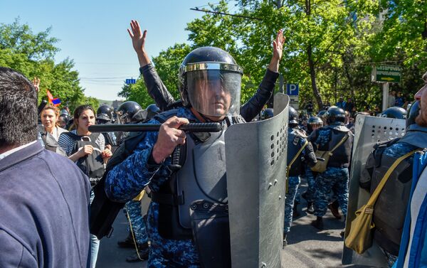 Բողոքի ակցիա Բաղրամյան պողոտայում - Sputnik Արմենիա