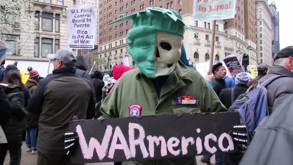 Протесты в США против ударов по Сирии - Sputnik Армения