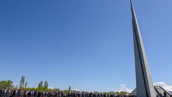 Мемориальний комплекс Цицернакаберд (24 апреля 2018). Ереван - Sputnik Արմենիա