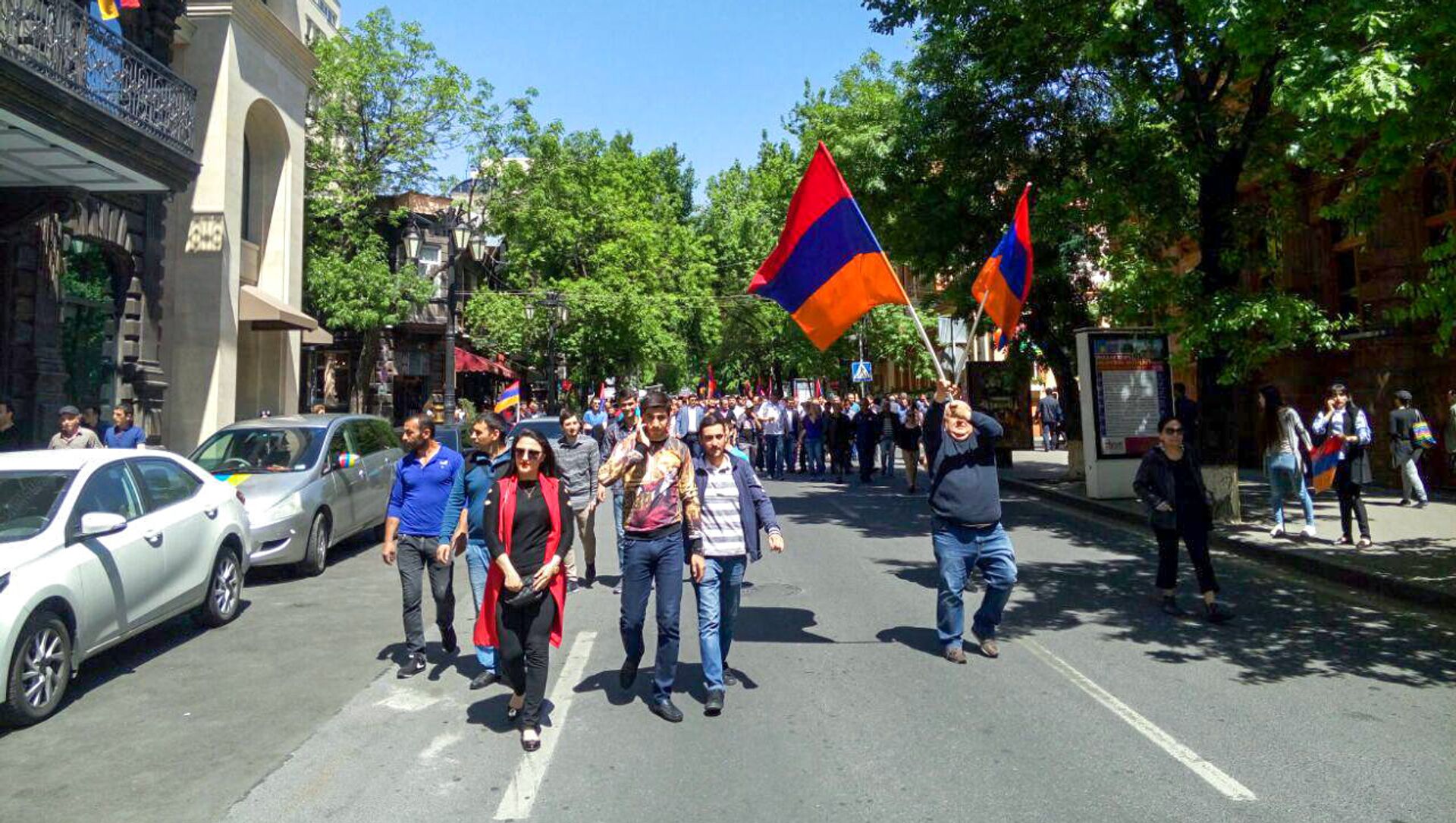 Ситуация на улице Абовяна (25 апреля 2018). Ереван - Sputnik Արմենիա, 1920, 02.05.2021