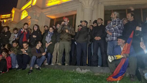 Выступление Никола Пашиняна на площади Вардананц (27 апреля 2018). Гюмри - Sputnik Армения