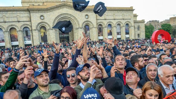 Площадь Республики перед митингом (29 апреля 2018). Еревaн - Sputnik Արմենիա