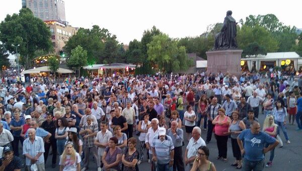 митинг на площади свободы в Ереване - Sputnik Արմենիա