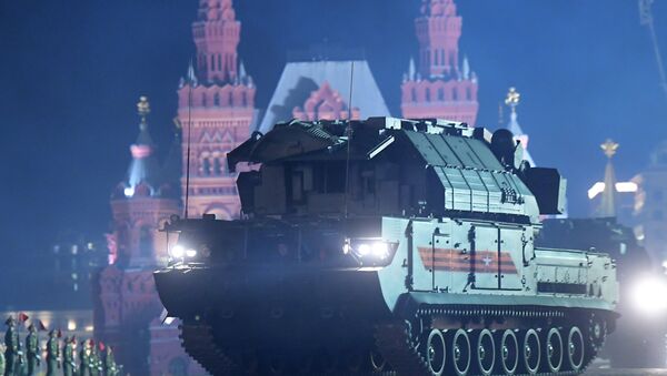 Ночная репетиция парада Победы на Красной площади - Sputnik Արմենիա