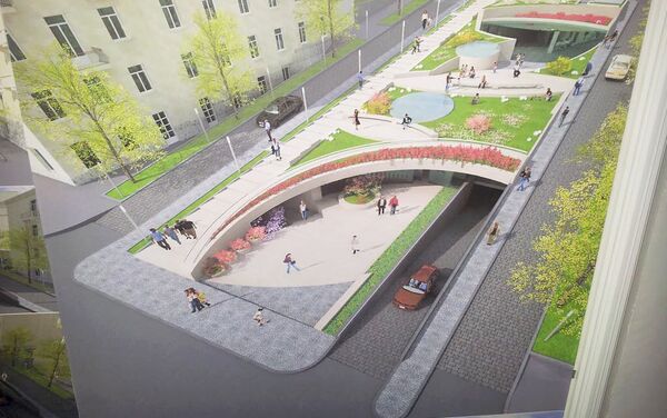 Проект подземного торгового центра и паркинга по адресу Чаренца 25/1 - Sputnik Армения