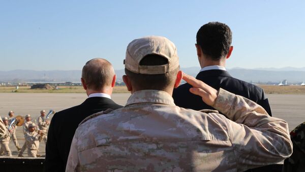 Президент РФ В. Путин посетил авиабазу Хмеймим в Сирии - Sputnik Армения