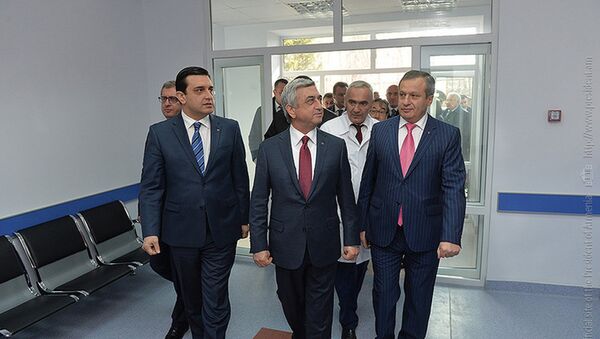 Президент Армении Серж Саргсян посетил оздоровительный центр Чамбараке - Sputnik Արմենիա