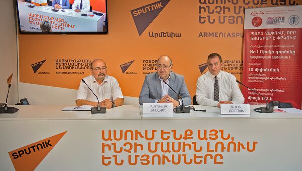 Пресс-конференция, приуроченная к началу кампании по выявлению артериальной гипертонии среди населения Армении - Sputnik Армения