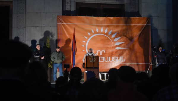 Митинг оппозиционного фронта «Новая Армения» в Ереване - Sputnik Արմենիա