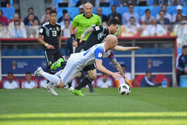 Футбольный матч между сборными Аргентины и Исландии (16 июня 2018). Москвa - Sputnik Армения