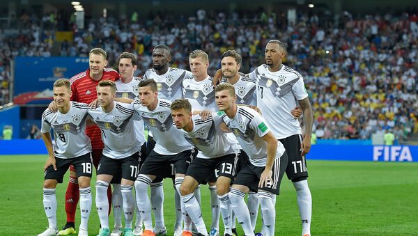 Сборная Германии по футболу перед матчем Германия - Швеция (23 июня 2018). Сочи - Sputnik Արմենիա