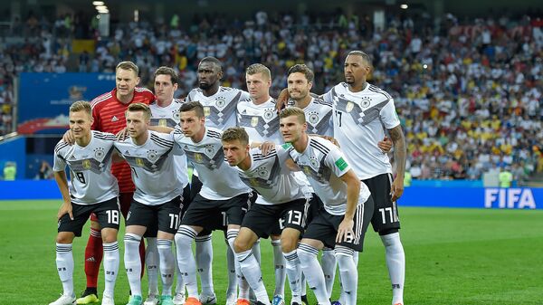 Сборная Германии по футболу перед матчем Германия - Швеция (23 июня 2018). Сочи - Sputnik Армения