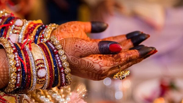 Свадебные украшения индийской женщины - Sputnik Արմենիա