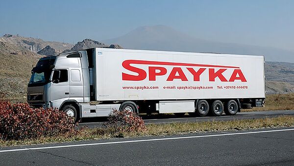 Грузовой автомобиль компании Spayka - Sputnik Армения