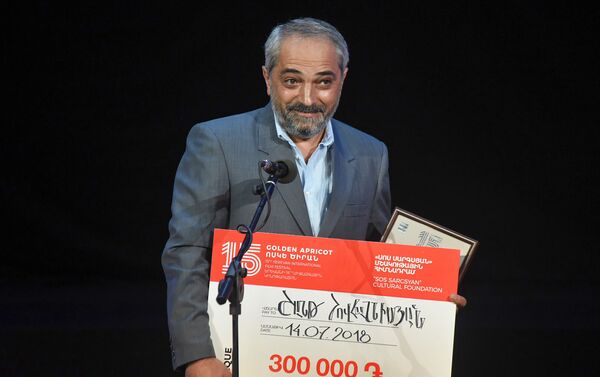 Церемония вручения призов 15-го международного кинофестиваля Золотой абрикос (14 июля 2018). Еревaн - Sputnik Армения