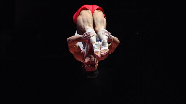 Российский гимнаст Артур Далалоян на чемпионате Европы по спортивной гимнастике в Глазго. 12 августа 2018 года - Sputnik Արմենիա