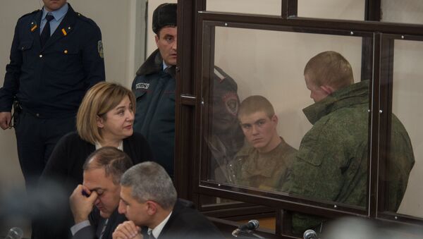 Заседание по делу об убийстве семьи Аветисян российским военнослужащим Валерием Пермяковым - Sputnik Армения