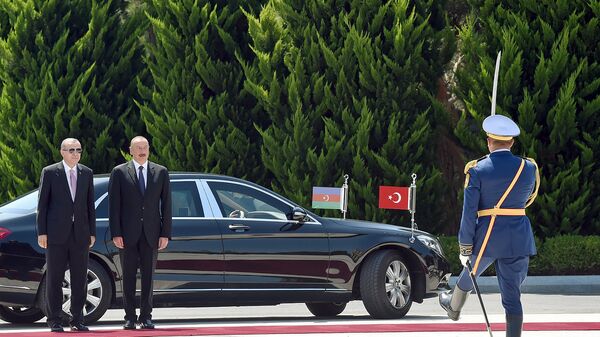 Официальный визит президента Турции Реджепа Эрдогана в Азербайджан (10 июля 2018). Бакy - Sputnik Արմենիա