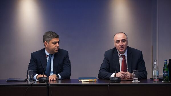 Пресс-конференция главы СНБ Артура Ванецяна и главы специальной следственной службы Сасуна Хачатряна - Sputnik Արմենիա