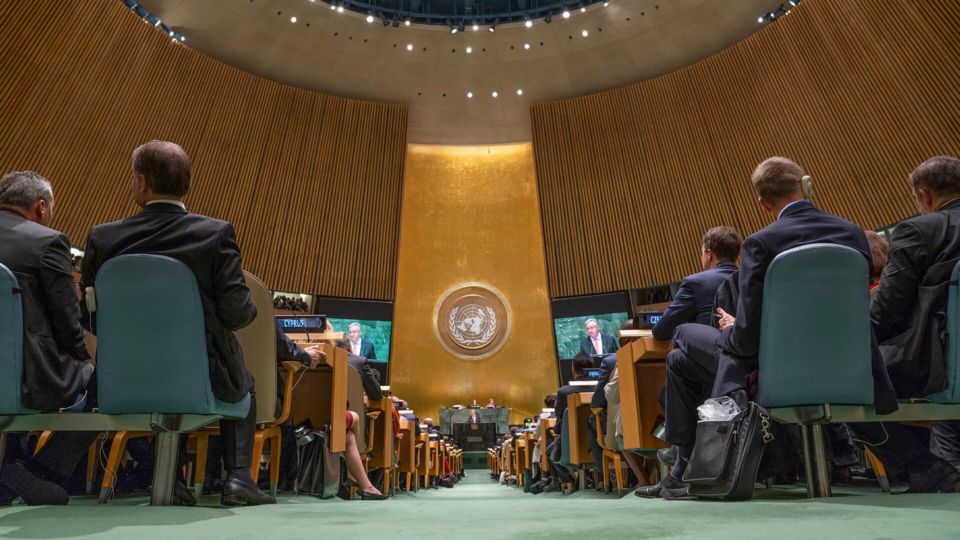 Выступление Генерального секретаря ООН Антониу Гутерриша на Генеральной ассамблее ООН (25 сентября 2018). Нью-Йорк - Sputnik Արմենիա, 1920, 24.03.2022