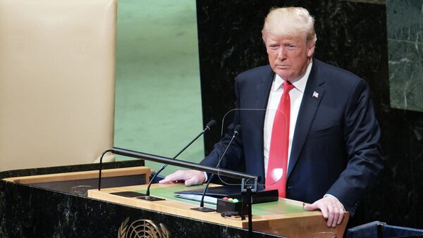 Выступление президента США Дональда Трампа на Генеральной ассамблее ООН (25 сентября 2018). Нью-Йорк - Sputnik Армения