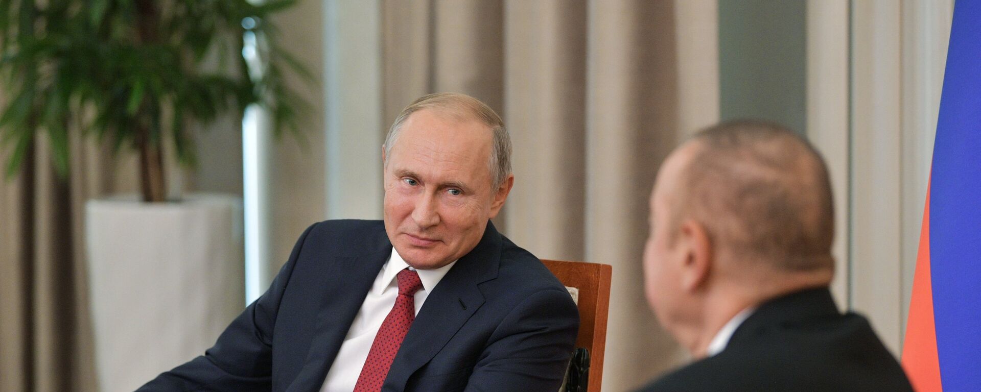 Встреча президентов России и Азербайджана Владимира Путина и Ильхама Алиева (27 сентября 2018). Бакy - Sputnik Армения, 1920, 23.02.2022