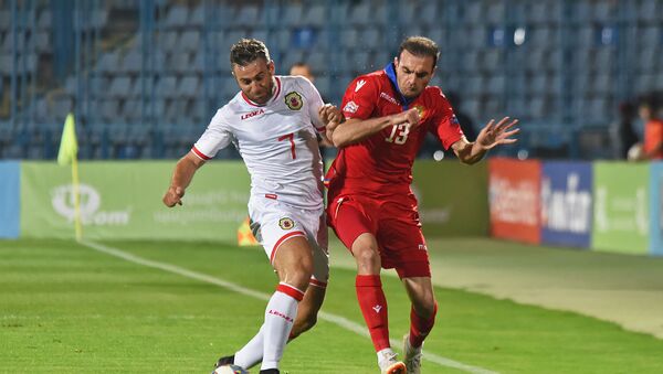 Футбольный матч Лиги Наций УЕФА между сборными Армении и Гибралтара (13 октября 2018). Еревaн - Sputnik Армения