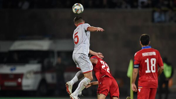 Футбольный матч Лиги Наций УЕФА между сборными Армении и Македонии (16 октября 2018). Еревaн - Sputnik Армения