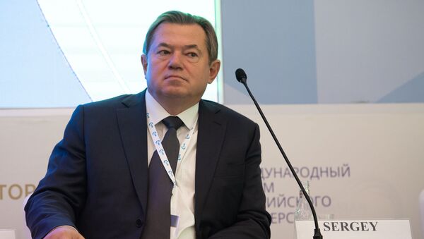 Олег Глазев на международном форуме Евразийская неделя (23 октября 2018). Еревaн - Sputnik Армения