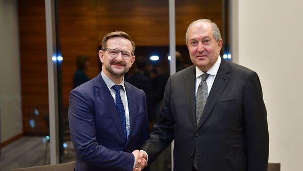 Президент Армен Саркисян в Минске встретился с генеральным секретарем ОБСЕ - Sputnik Արմենիա
