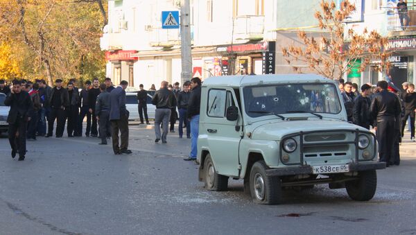 Нападение на милиционеров в городе Махачкала в Дагестане - Sputnik Армения