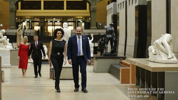 И.о. премьер-министра Армении Никол Пашинян с супругой Анной Акопян посетили с рабочим визитом Францию (10 ноября 2018). Париж - Sputnik Արմենիա