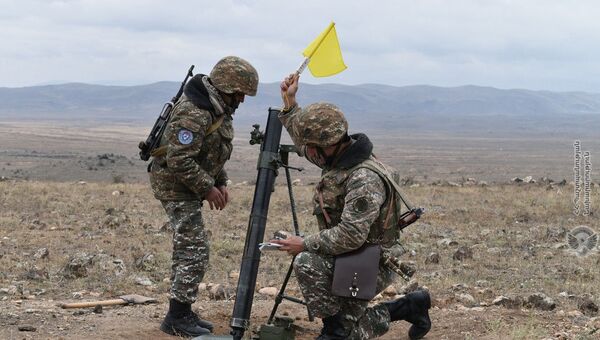 Учения армянских артиллеристов - Sputnik Армения
