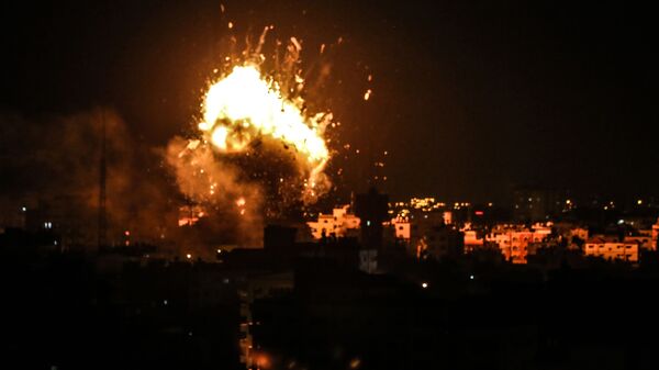 Ракетный удар Израиля по территории сектора Газа - Sputnik Армения