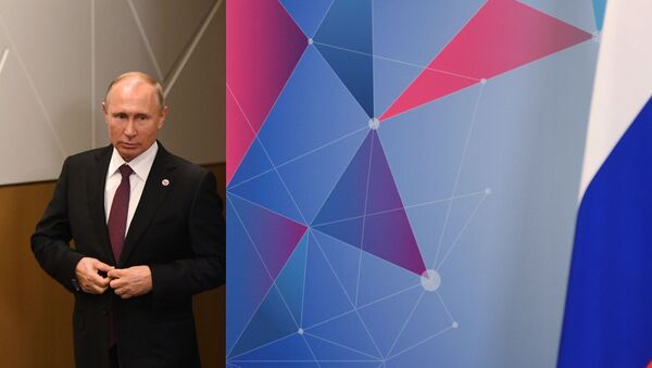 Президент России Владимир Путин перед началом пресс-конференции (15 ноября 2018). Сингапур - Sputnik Армения