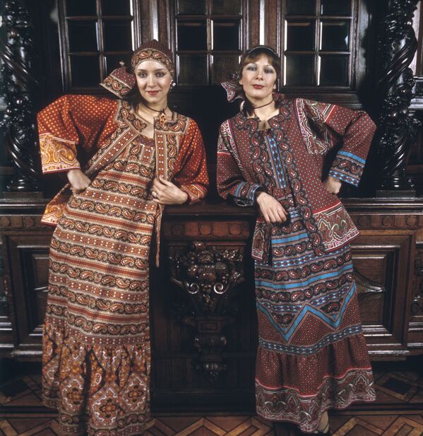 Модели Общесоюзного Дома моделей одежды в Москве, 1977 год - Sputnik Армения