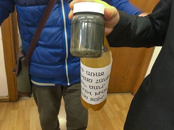 Экологи устроили бучу в министерстве и оставили подарок Григоряну Экологи устроили бучу в министерстве и оставили подарок Григоряну - Sputnik Армения